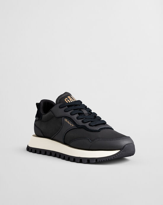 Zapatillas Caffay de ante y satén