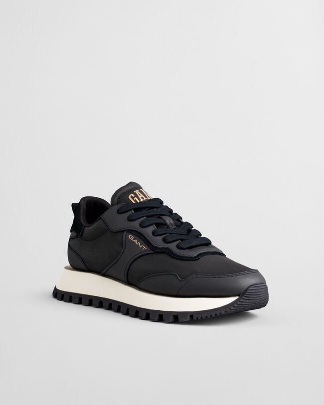 Zapatillas Caffay de ante y satén