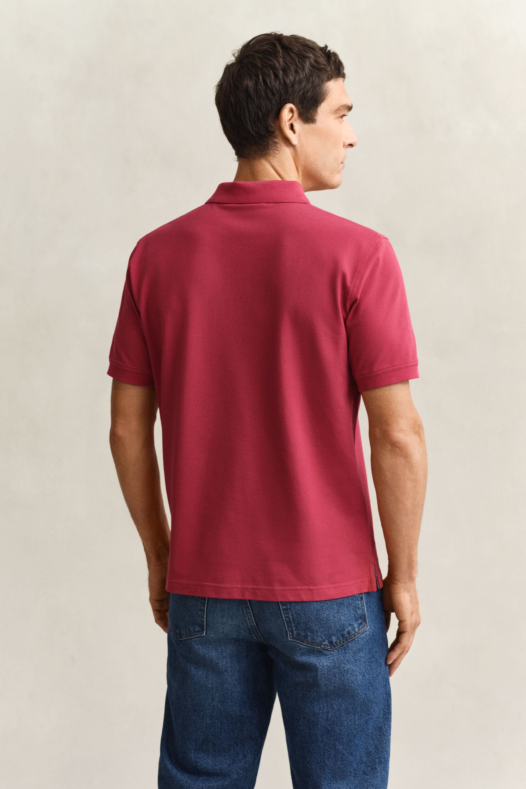 Polo de piqué en contraste