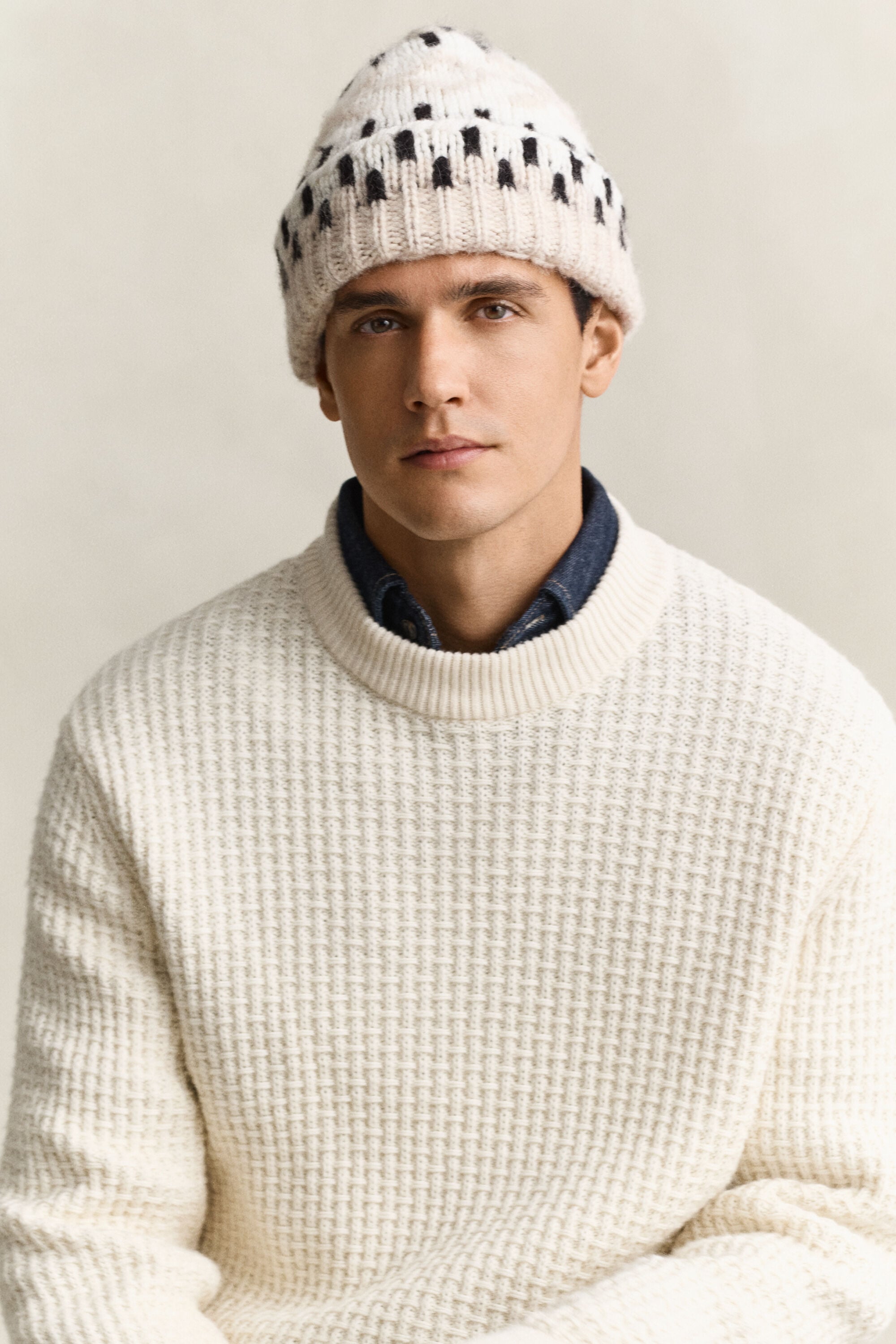 Gorro de jacquard