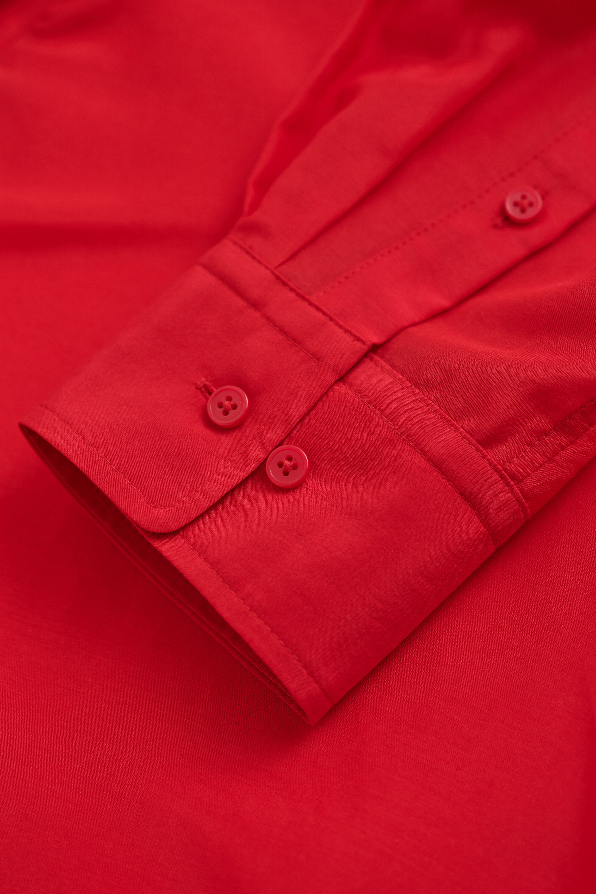 Camisa de algodón y seda con lazada