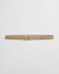 Cinturón de piel con pelo de poni