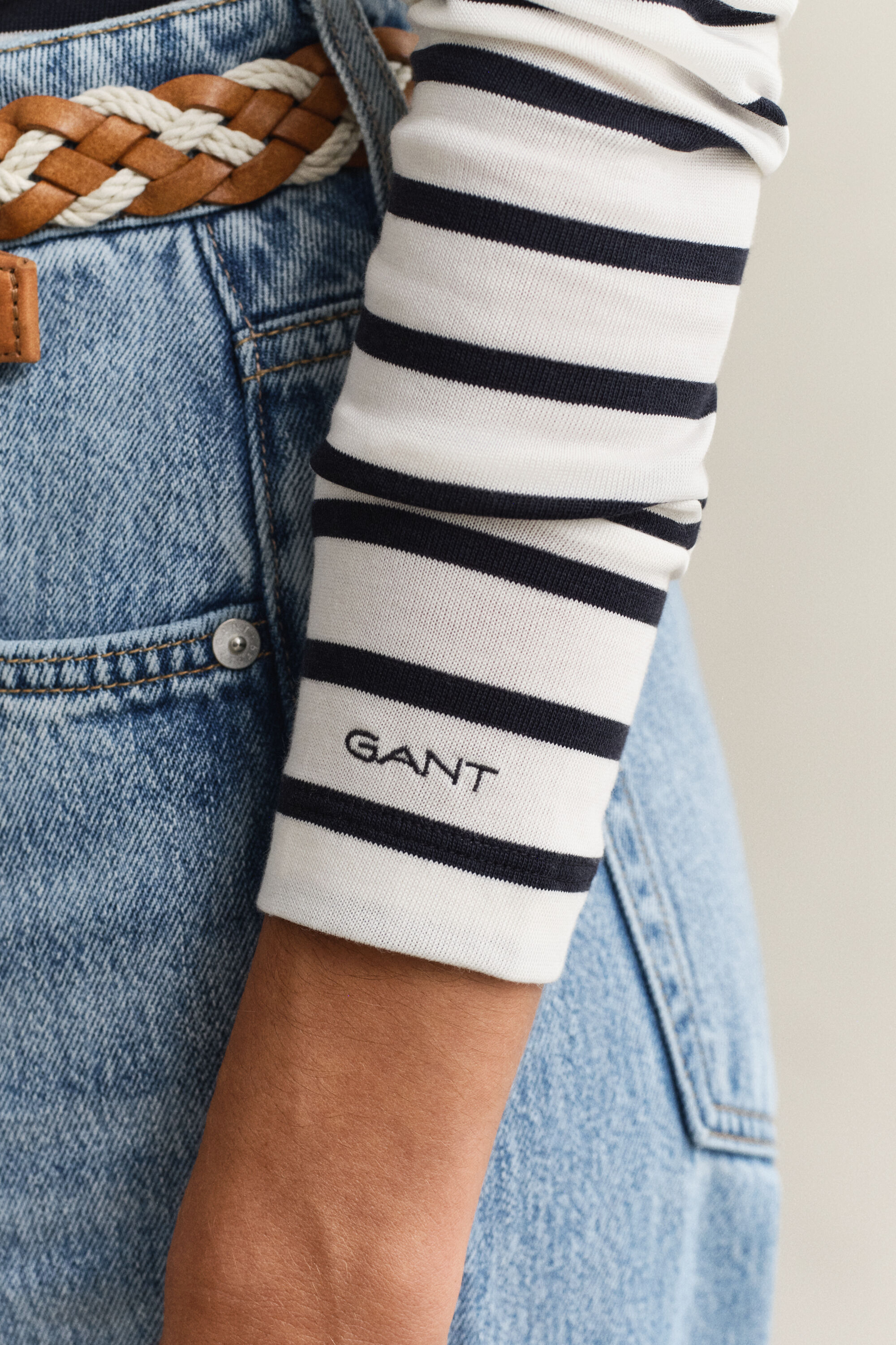 Camiseta de manga larga y raya bretona