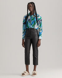 Camisa Regular Fit de seda y algodón con estampado de cachemir