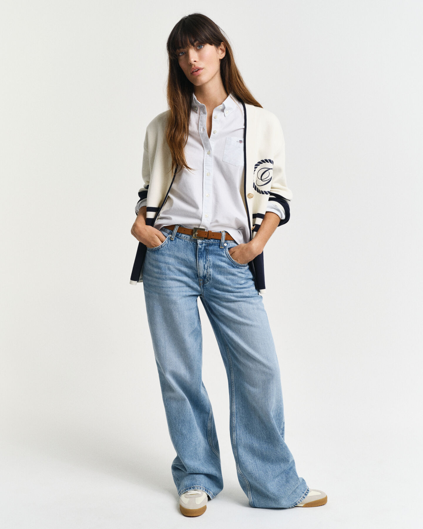 Camisa Oxford clásica de rayas Regular Fit