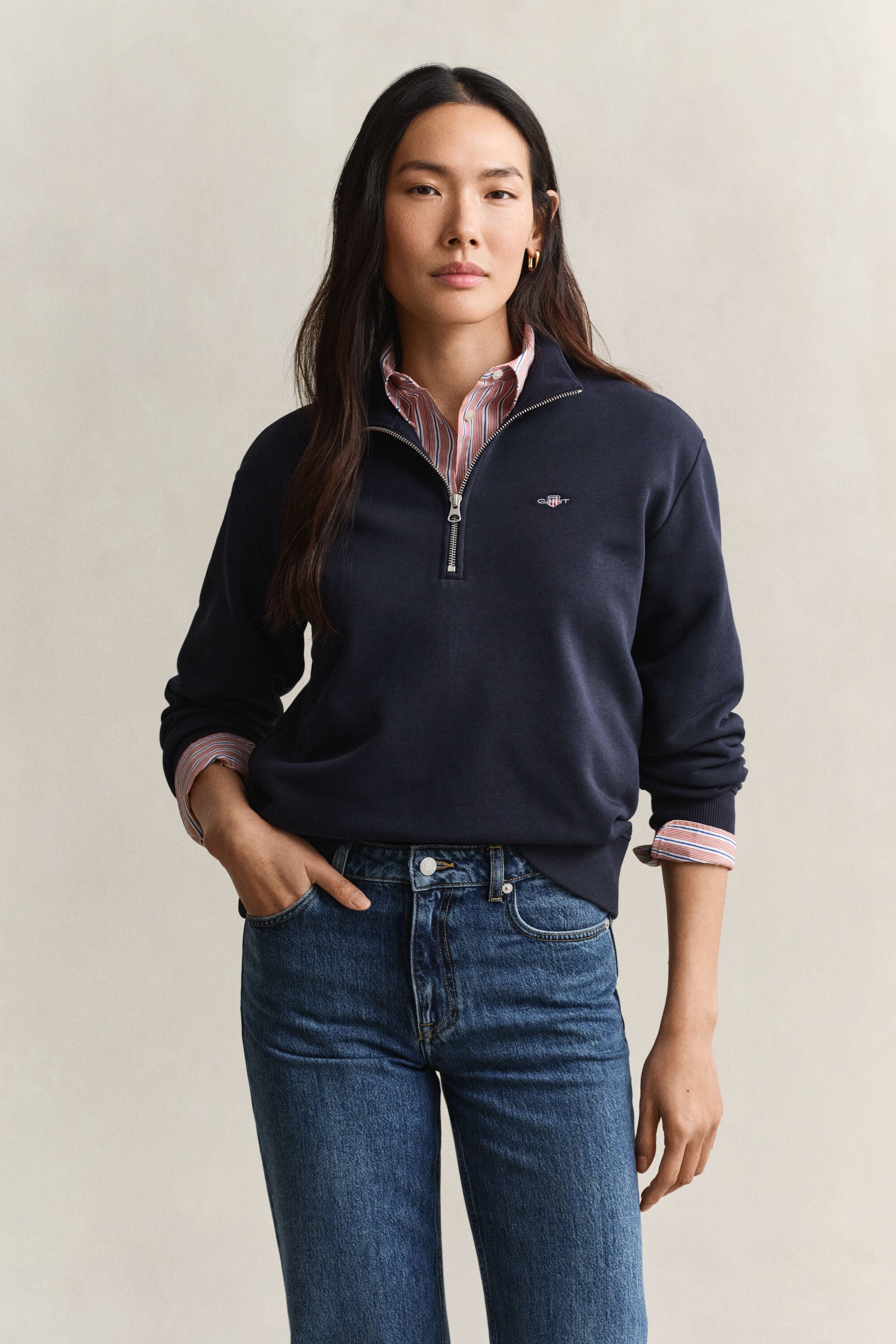 Sudadera Shield con media cremallera