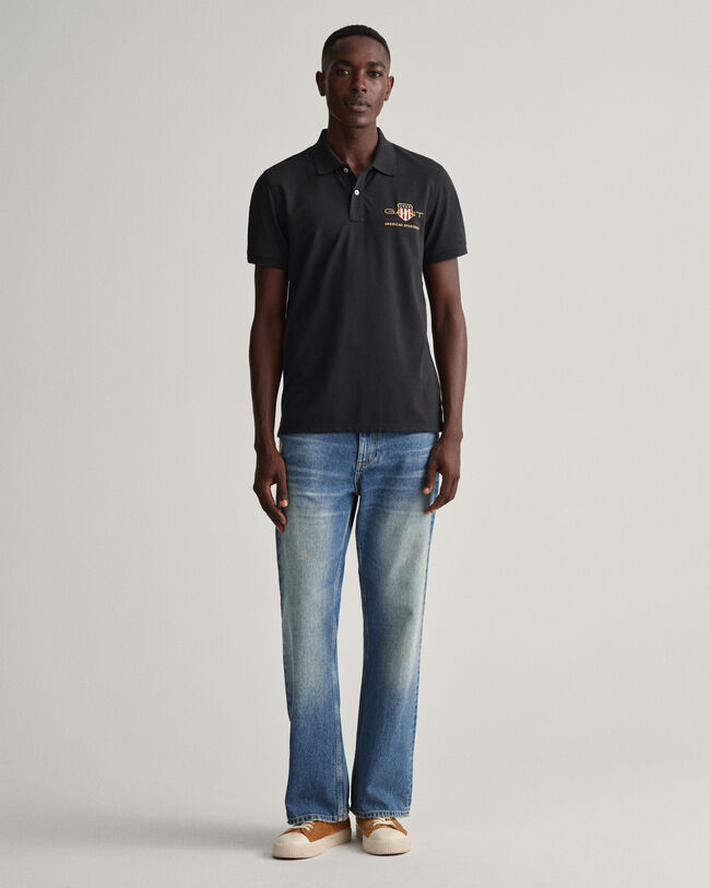 Polo de piqu&eacute; Archive Shield