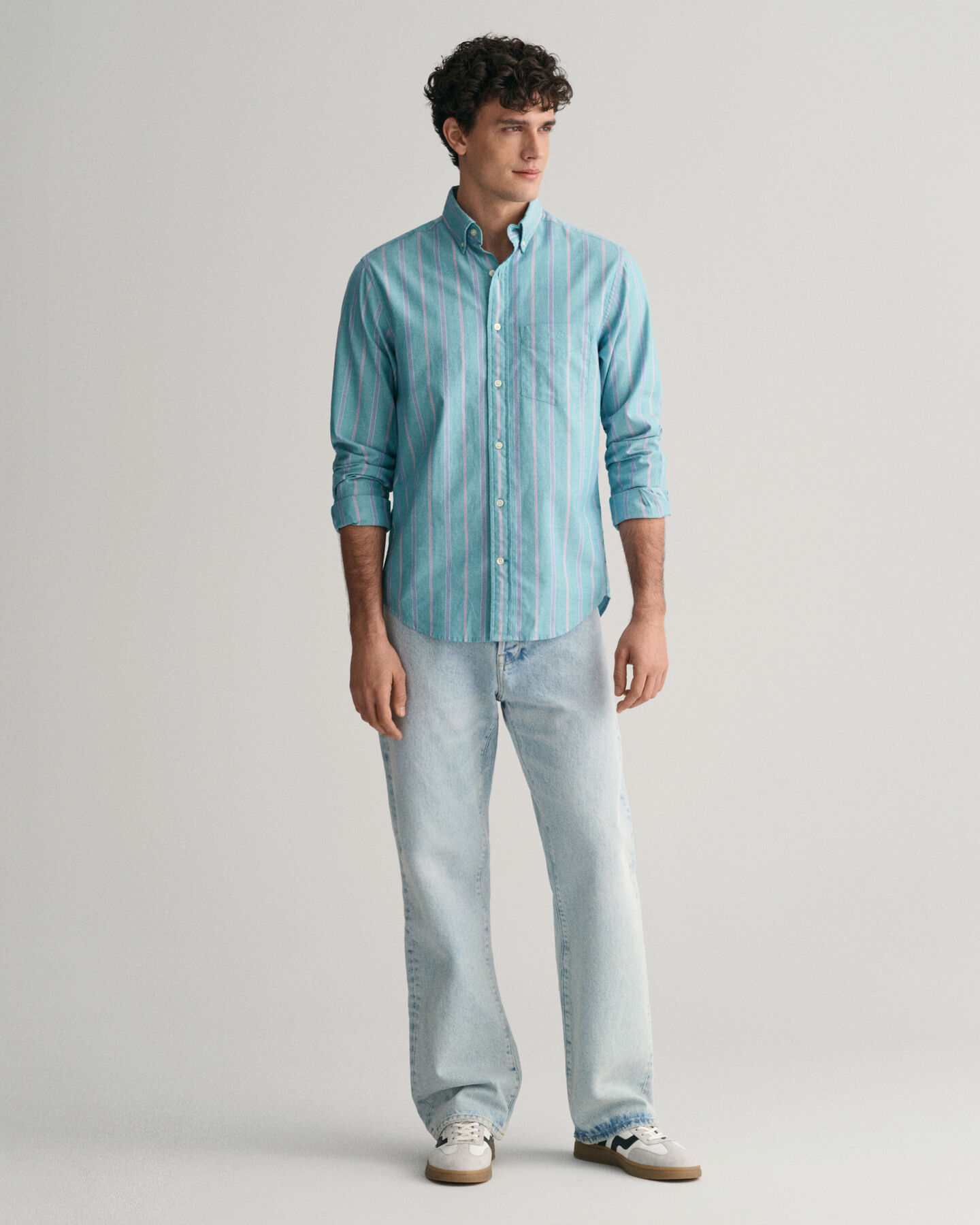 Camisa Oxford Regular Fit Archive a rayas 