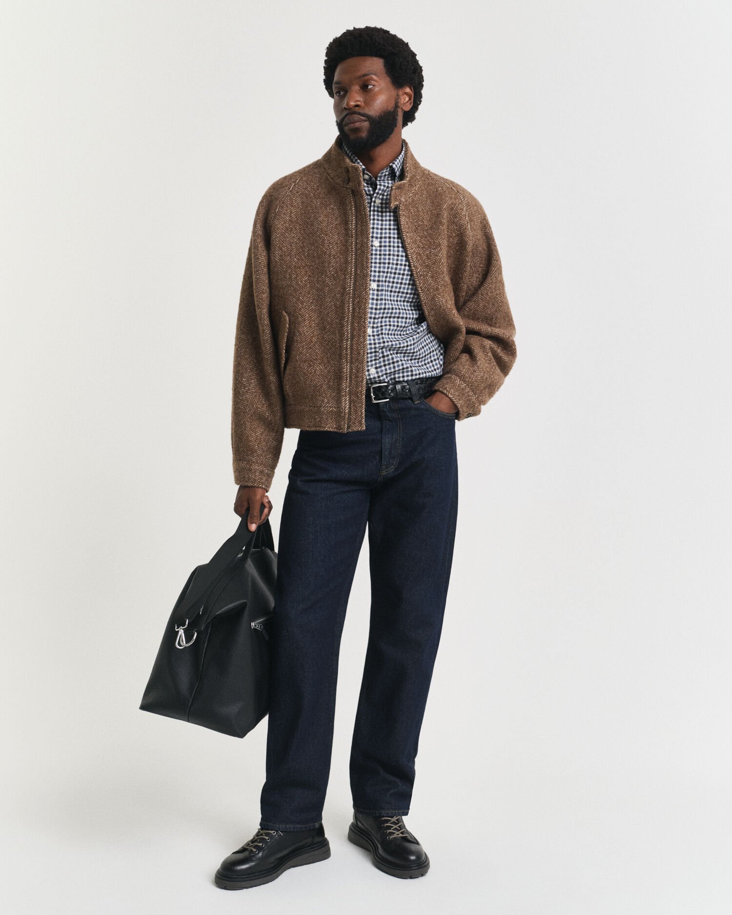 Camisa Regular Fit de sarga a cuadros Vichy