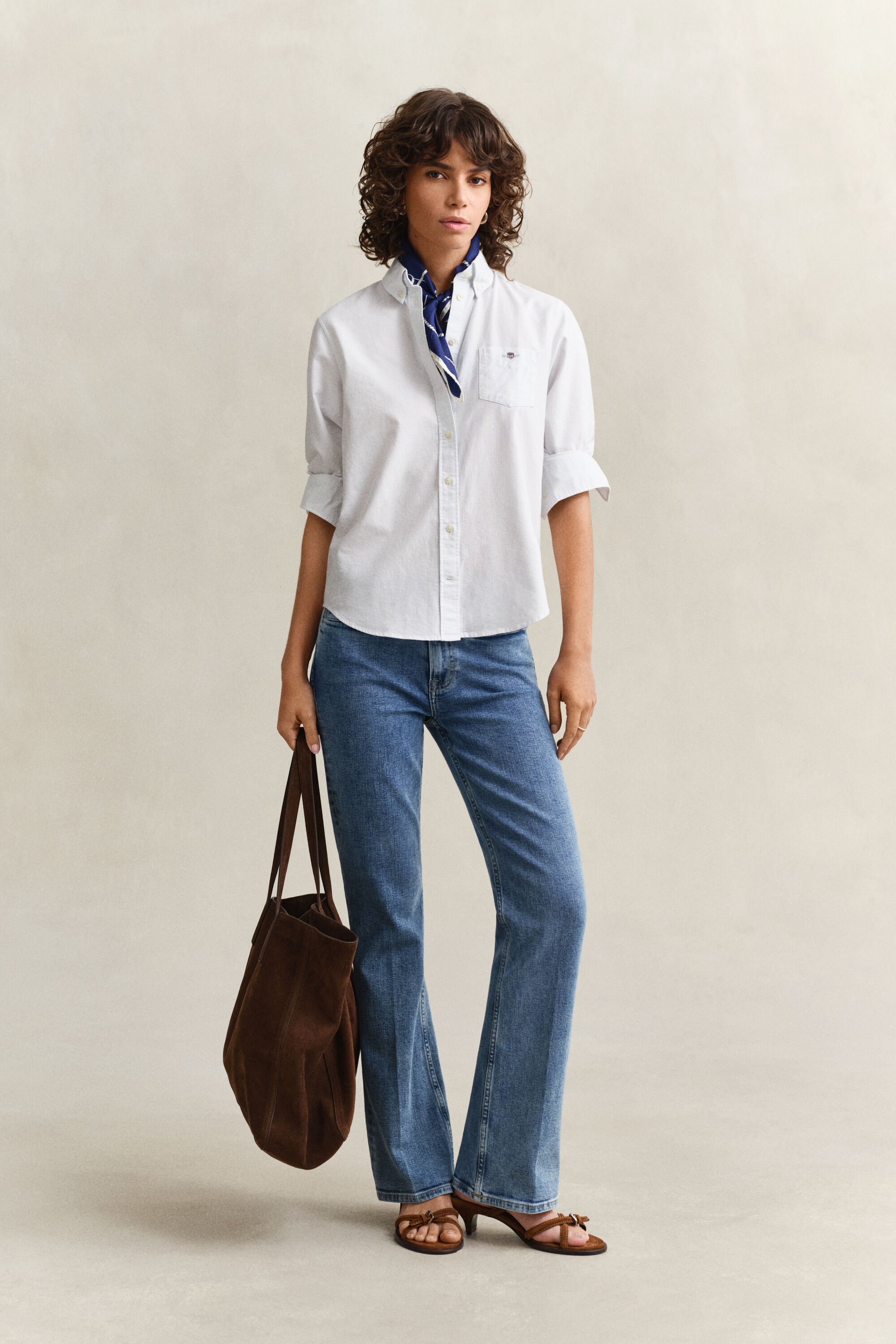 Camisa Oxford Regular Fit clásica a rayas