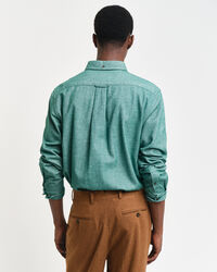 Camisa de franela Regular Fit con dise&ntilde;o de espiga