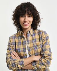 Camisa Regular Fit de franela a cuadros