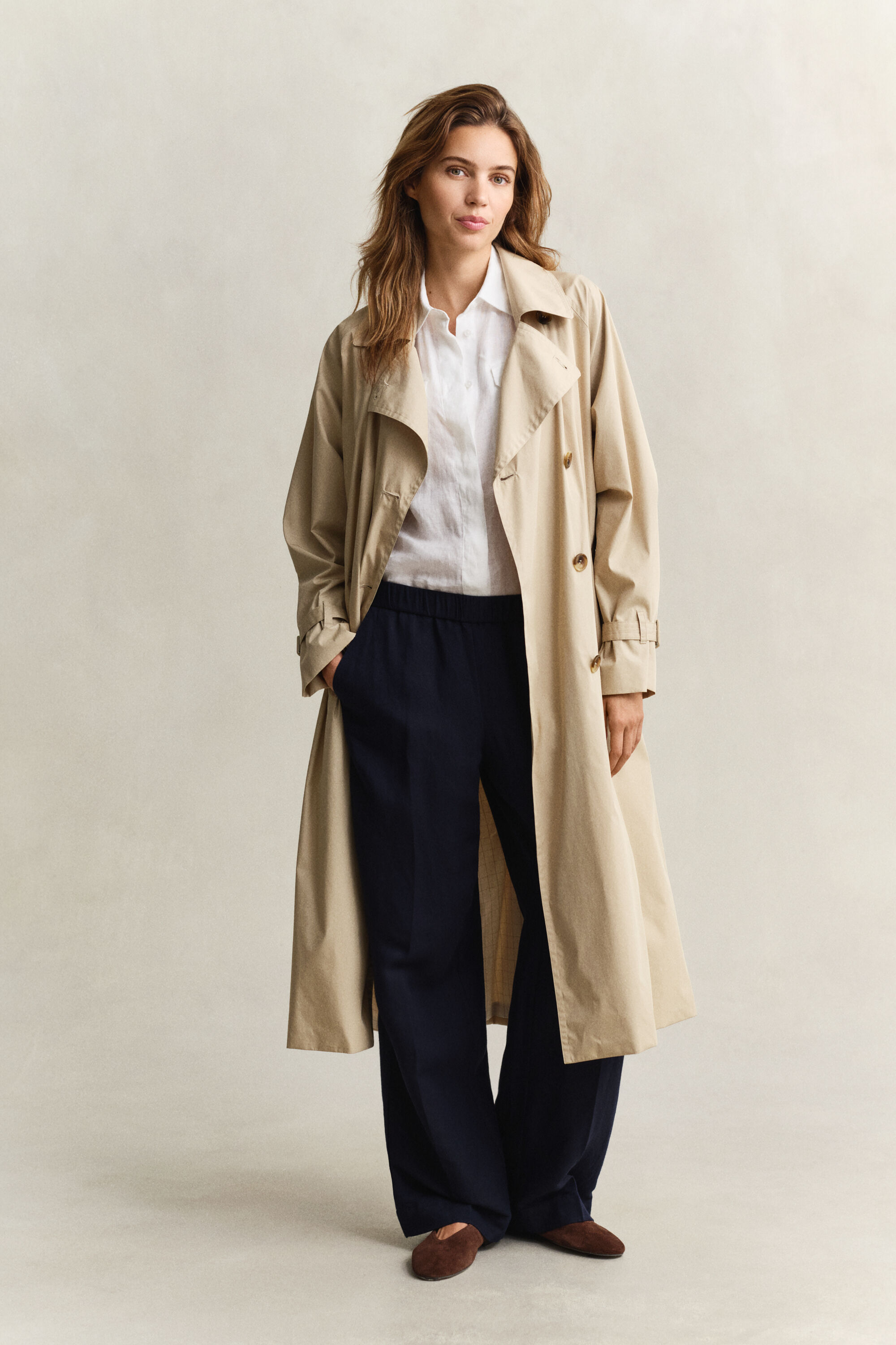 Pantalones en mezcla de lino