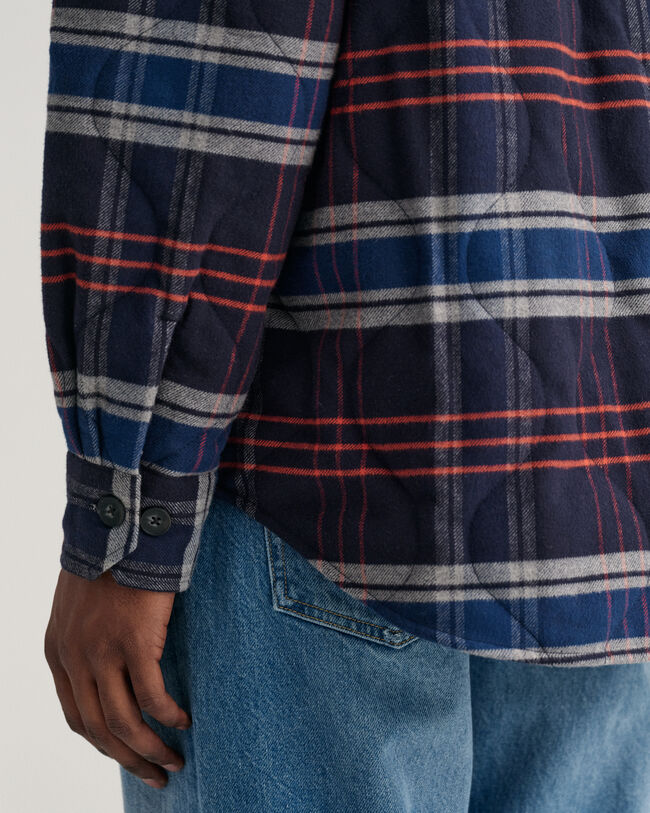 Sobrecamisa de franela acolchada