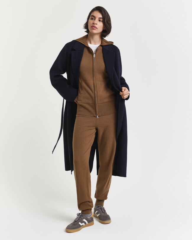 Pantalones de punto muy fino de lana de oveja