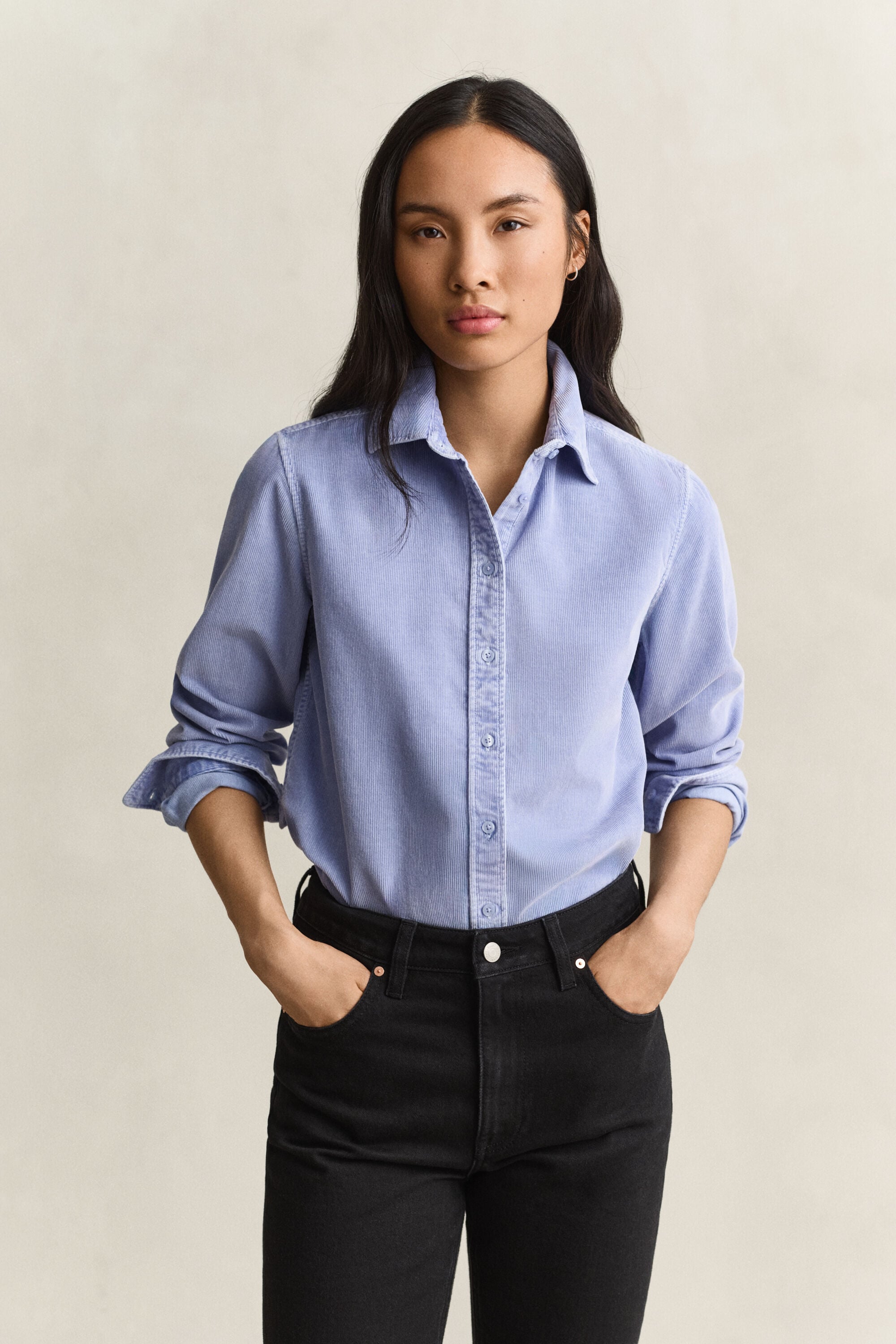 Camisa Regular Fit de pana