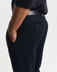 Pantalones de traje Slim Fit con diseño de espiga