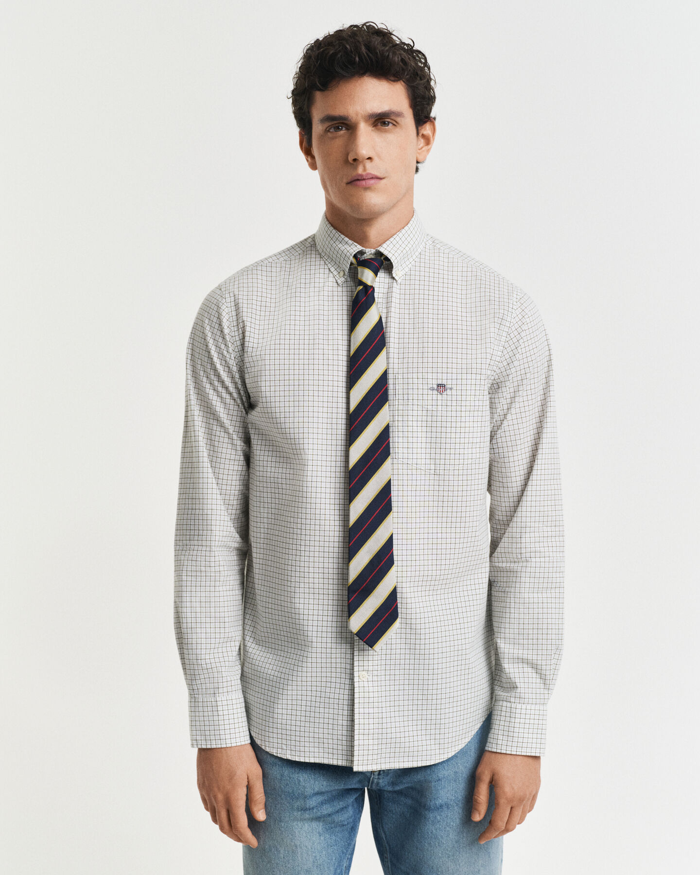 Camisa Regular Fit clásica de popelina a cuadros