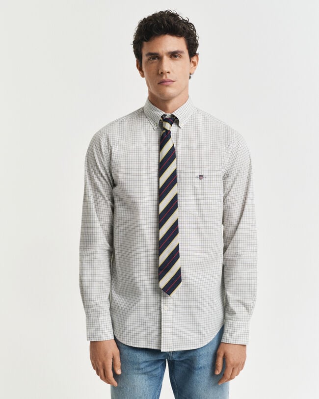 Camisa Regular Fit clásica de popelina a cuadros