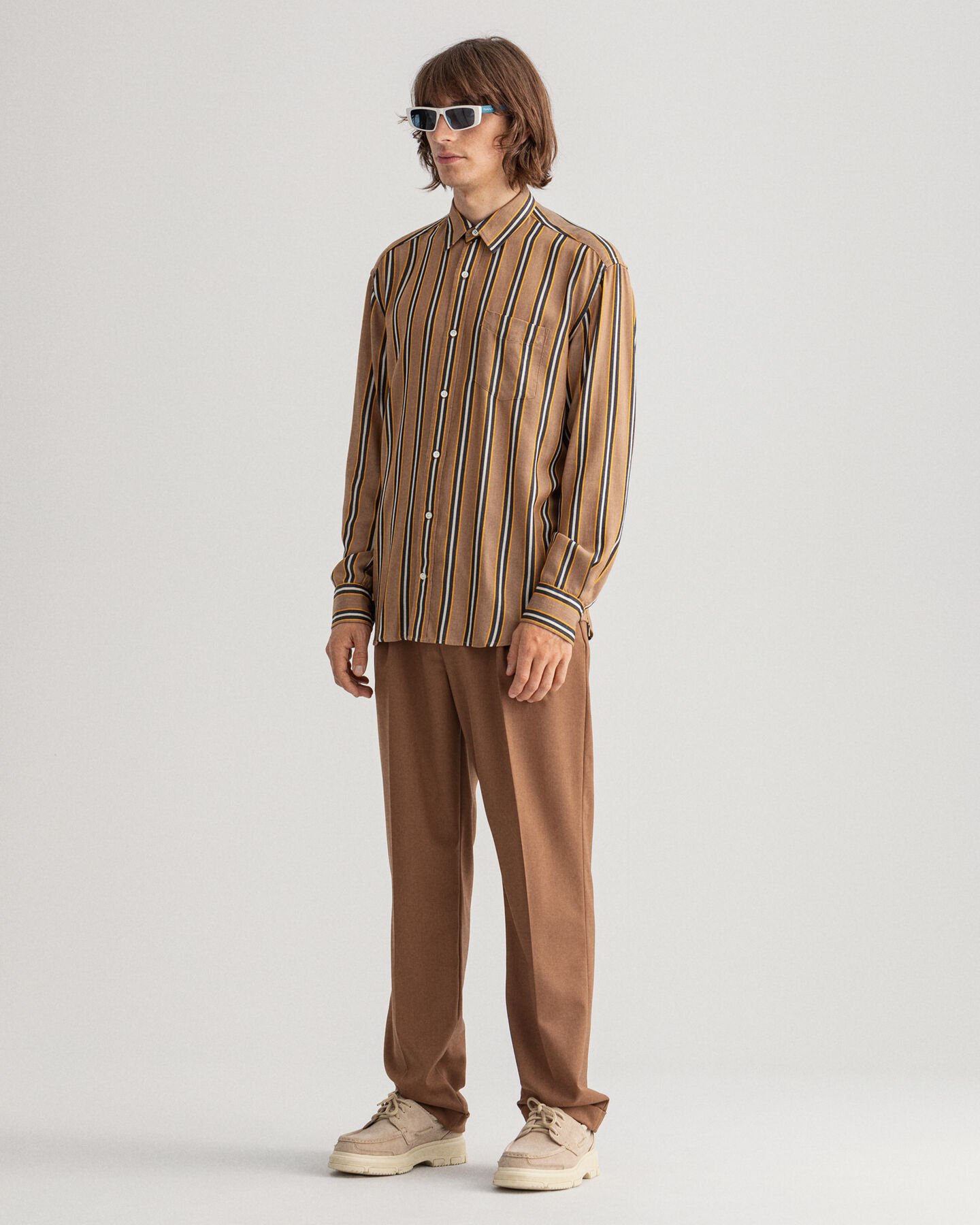 Camisa Relaxed Fit Pure Prep de lyocell a rayas