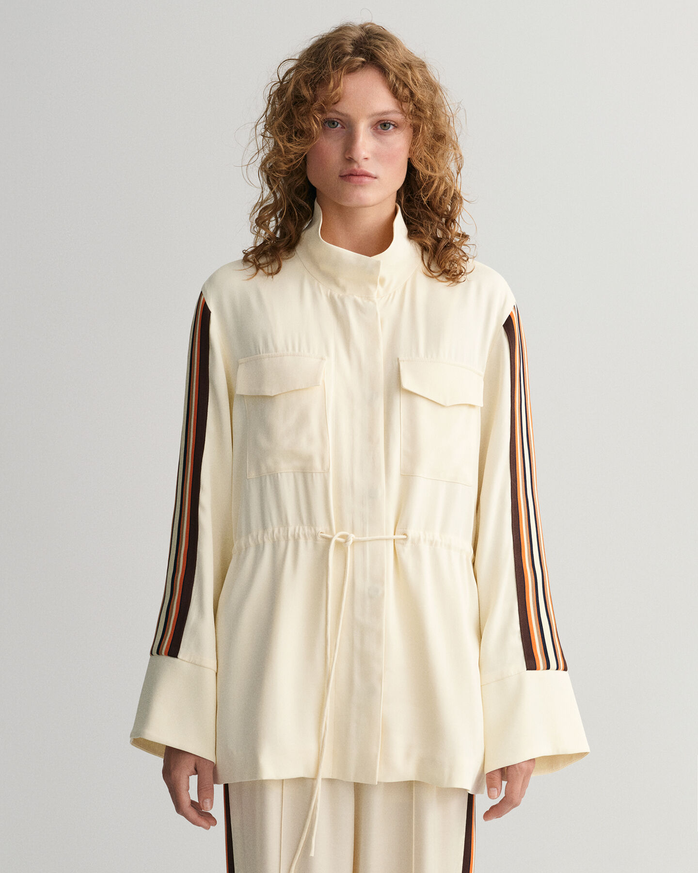 Chaqueta Relaxed Fit a rayas