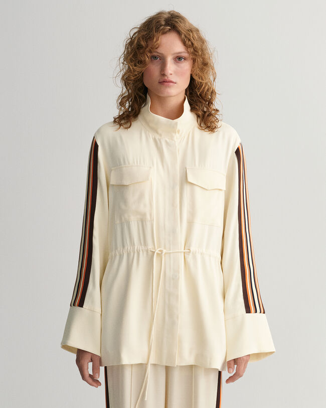 Chaqueta Relaxed Fit a rayas