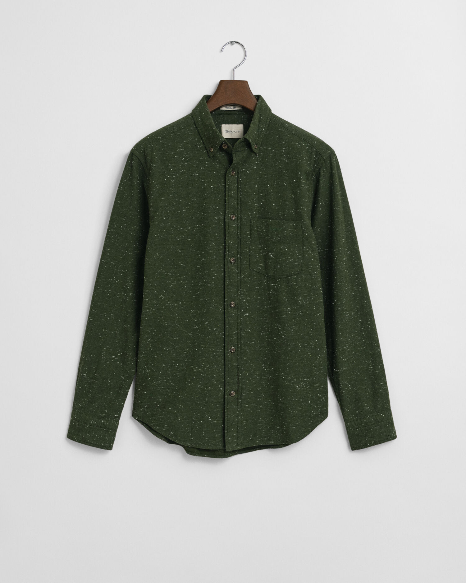 Camisa Regular Fit de franela con nepps