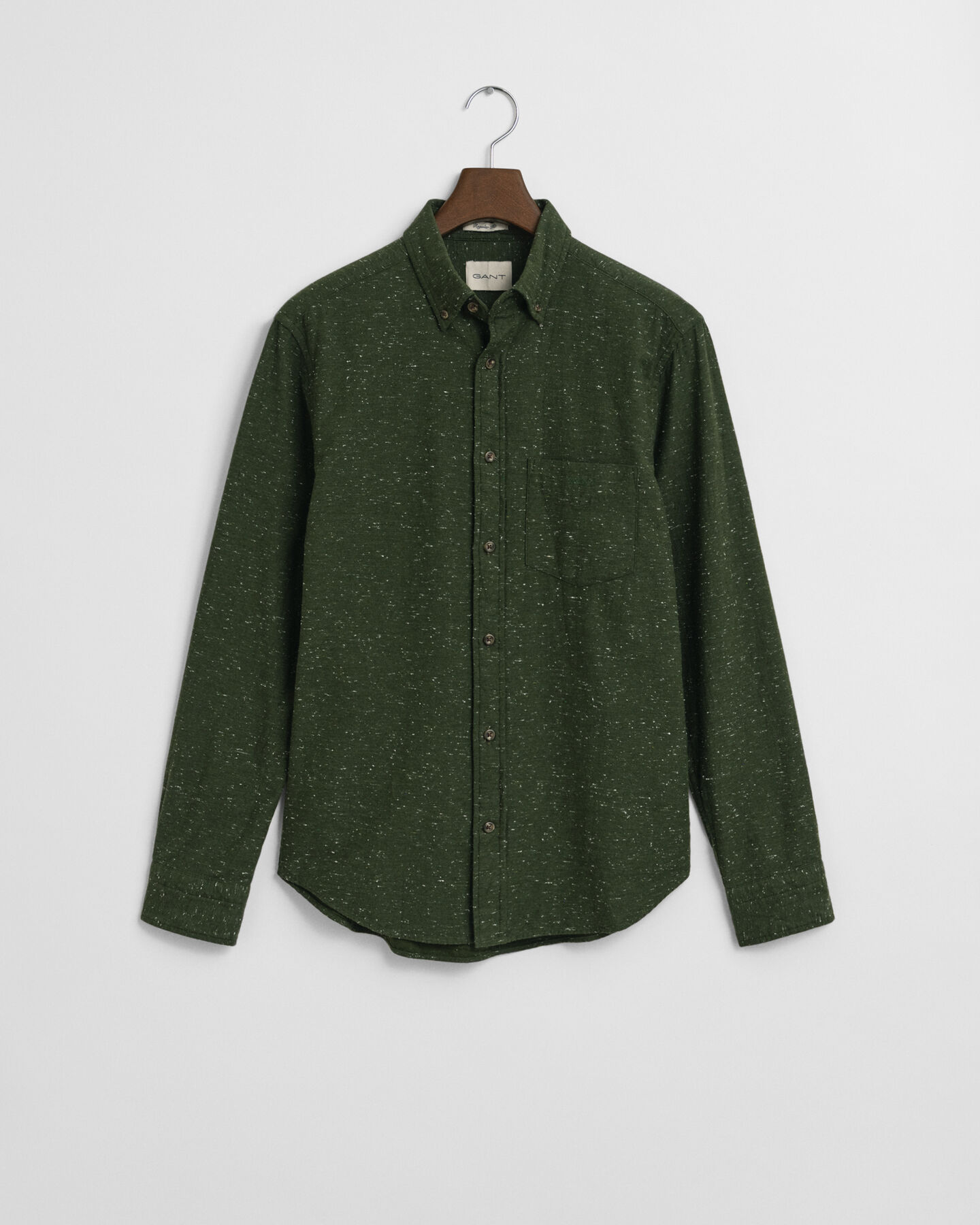 Camisa Regular Fit de franela con nepps