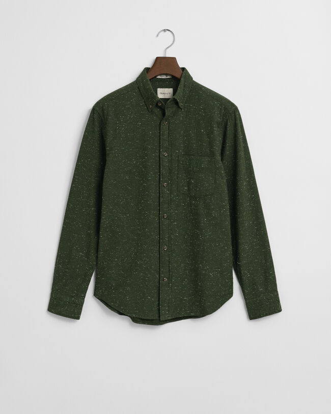 Camisa Regular Fit de franela con nepps