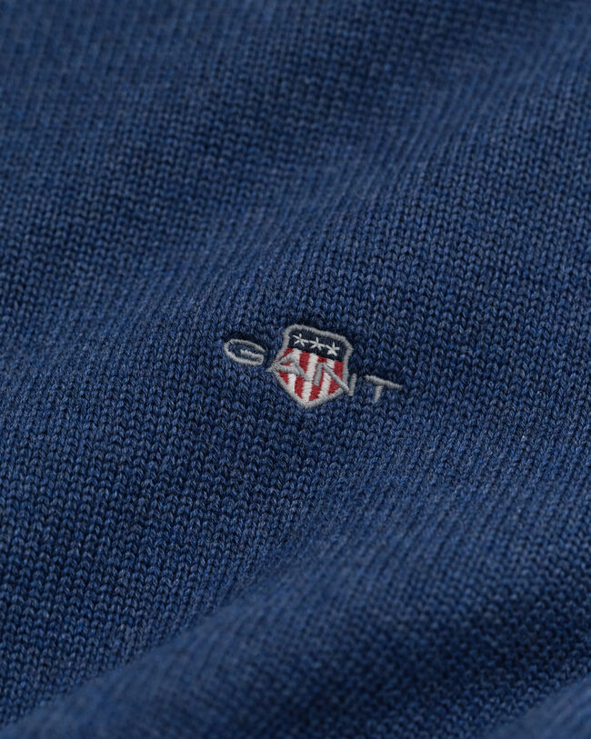 Jersey de algodón con media cremallera Casual