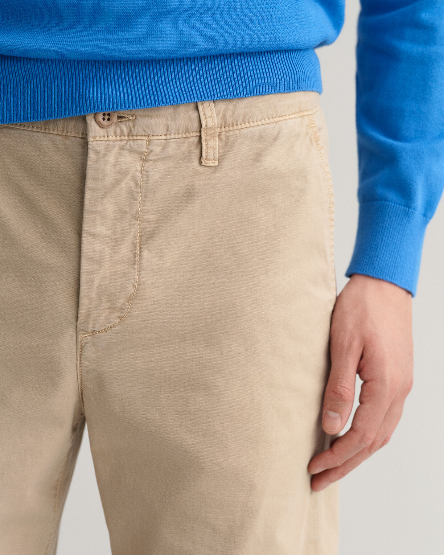 Pantalones chinos Regular Fit de lona Allister