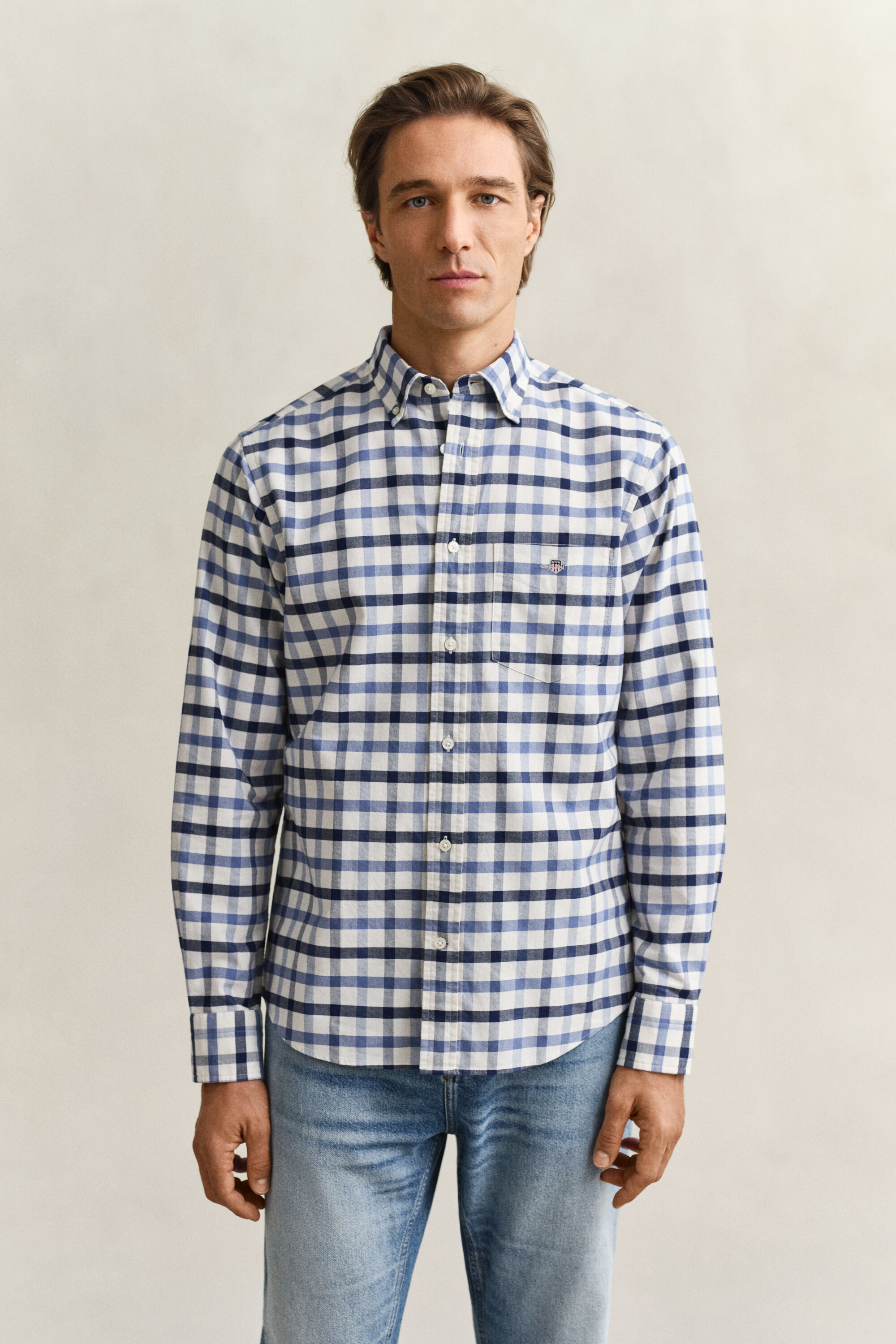 Camisa Oxford Regular Fit a cuadros