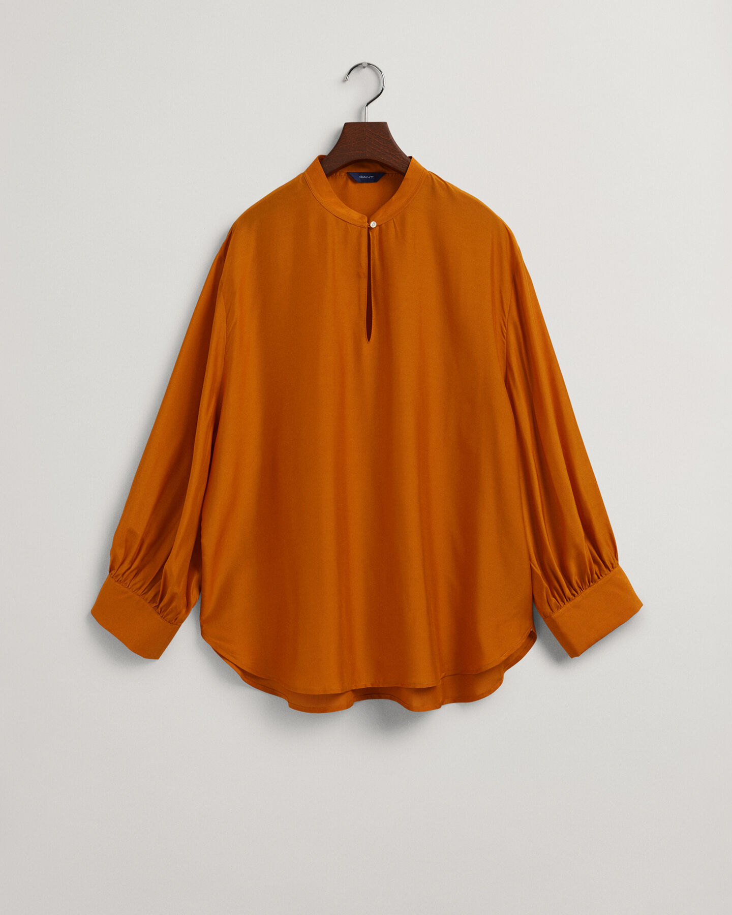Blusa Popover de seda y lyocell