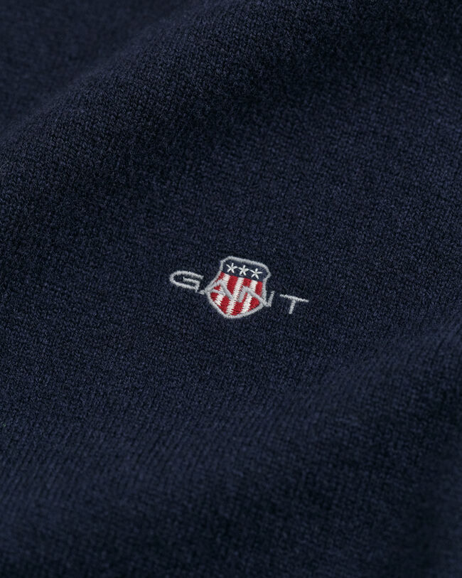 Jersey de cuello redondo en lana de oveja muy fina