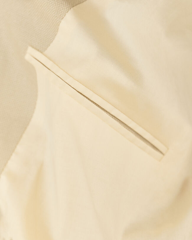 Americana de traje Relaxed Fit de algod&oacute;n y lino