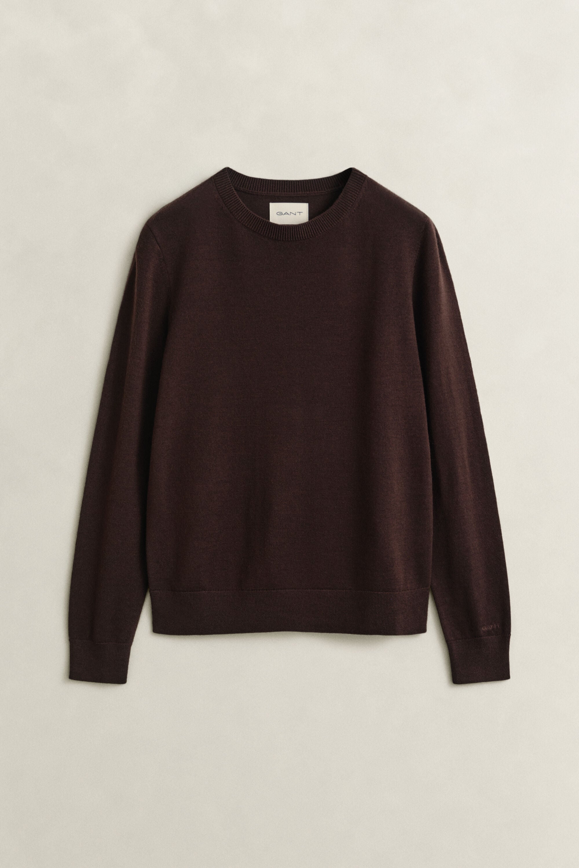 Jersey de lana merino extrafina con cuello redondo
