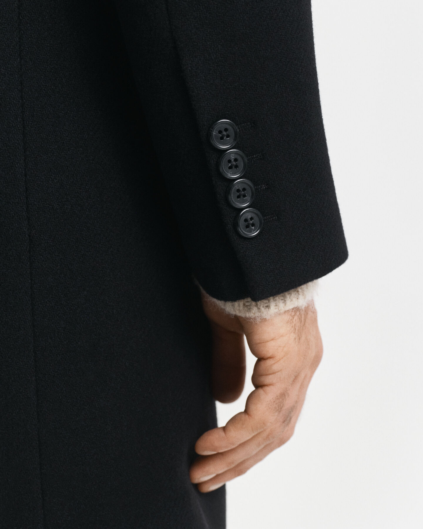 Abrigo de lana clásico