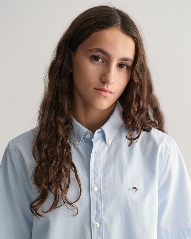 Camisa Oxford de manga corta Teens