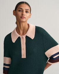 Minivestido tipo polo de punto