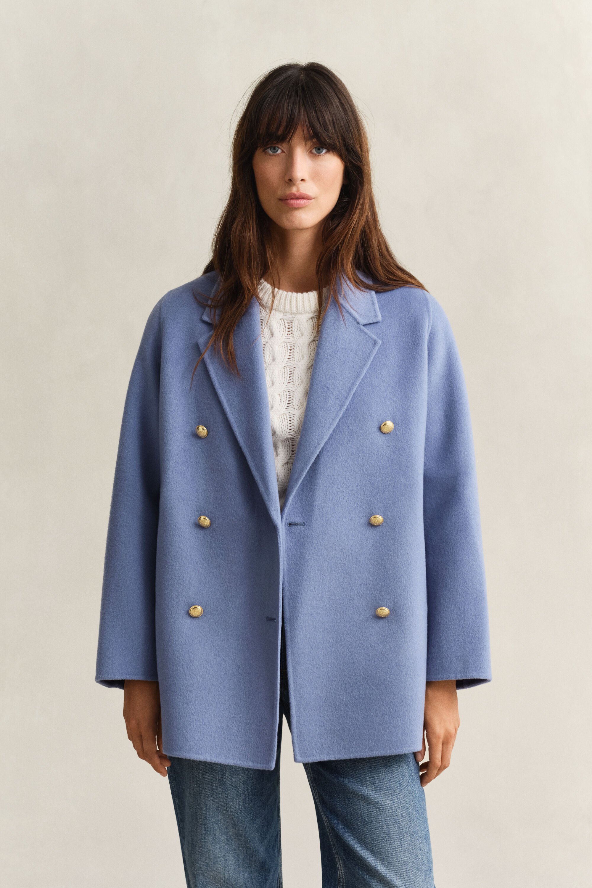 Chaquetón con detalle cosido a mano