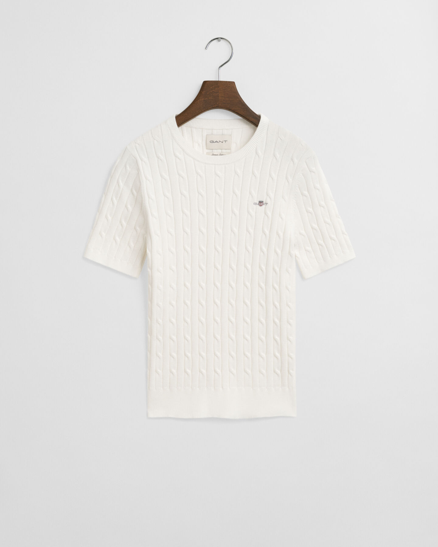 Jersey de punto de ochos en algodón elástico