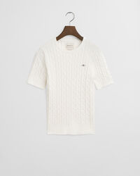 Jersey de punto de ochos en algodón elástico