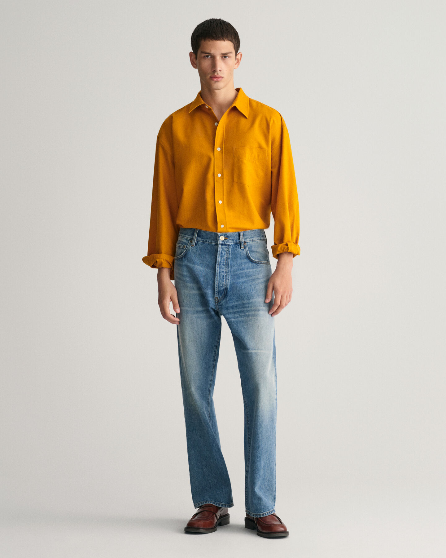 Camisa Oversized de seda Wool Nepps