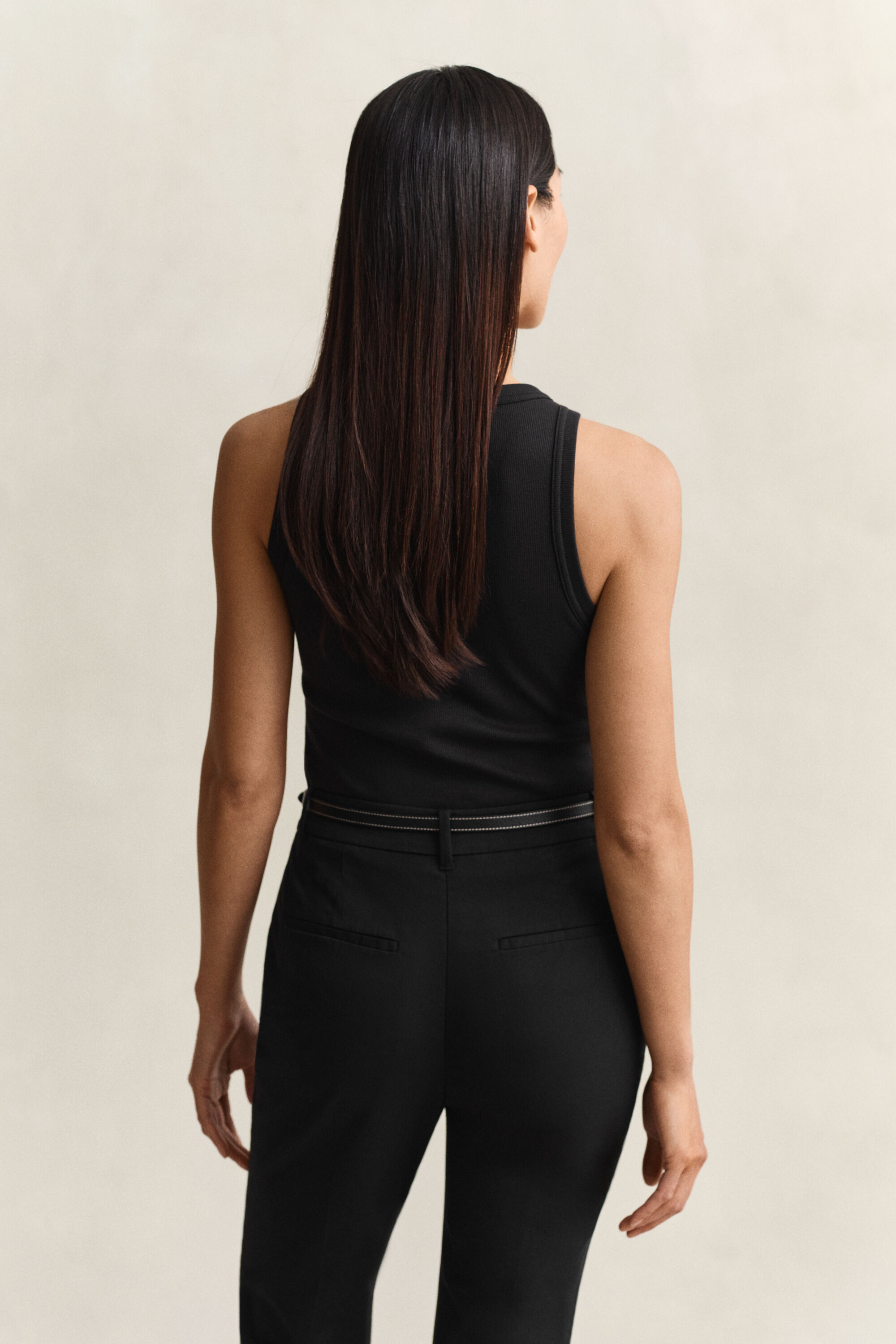 Camiseta de tirantes acanalada