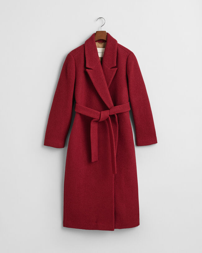 Abrigo cruzado con textura