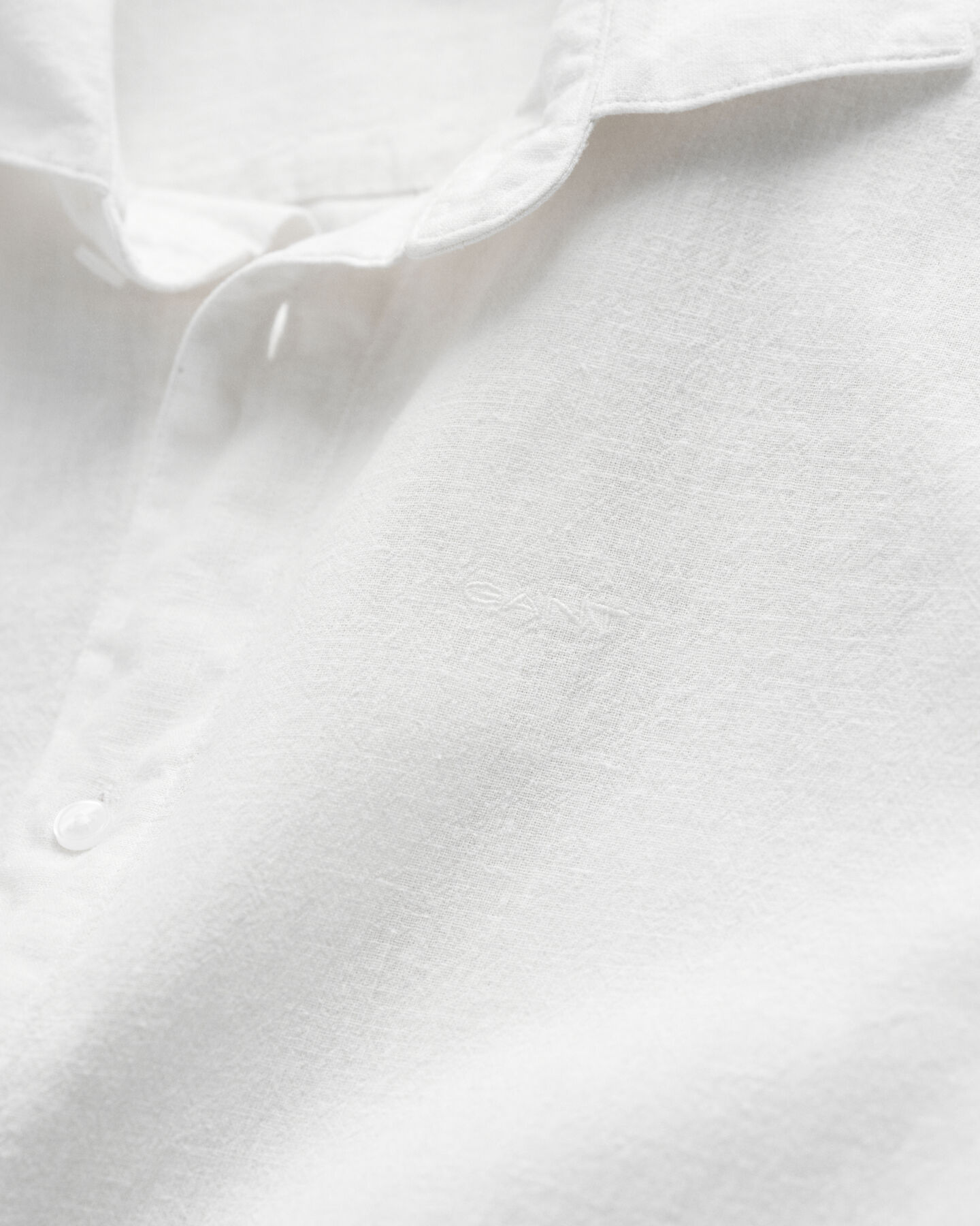 Camisa de manga corta en algod&oacute;n y lino Teens