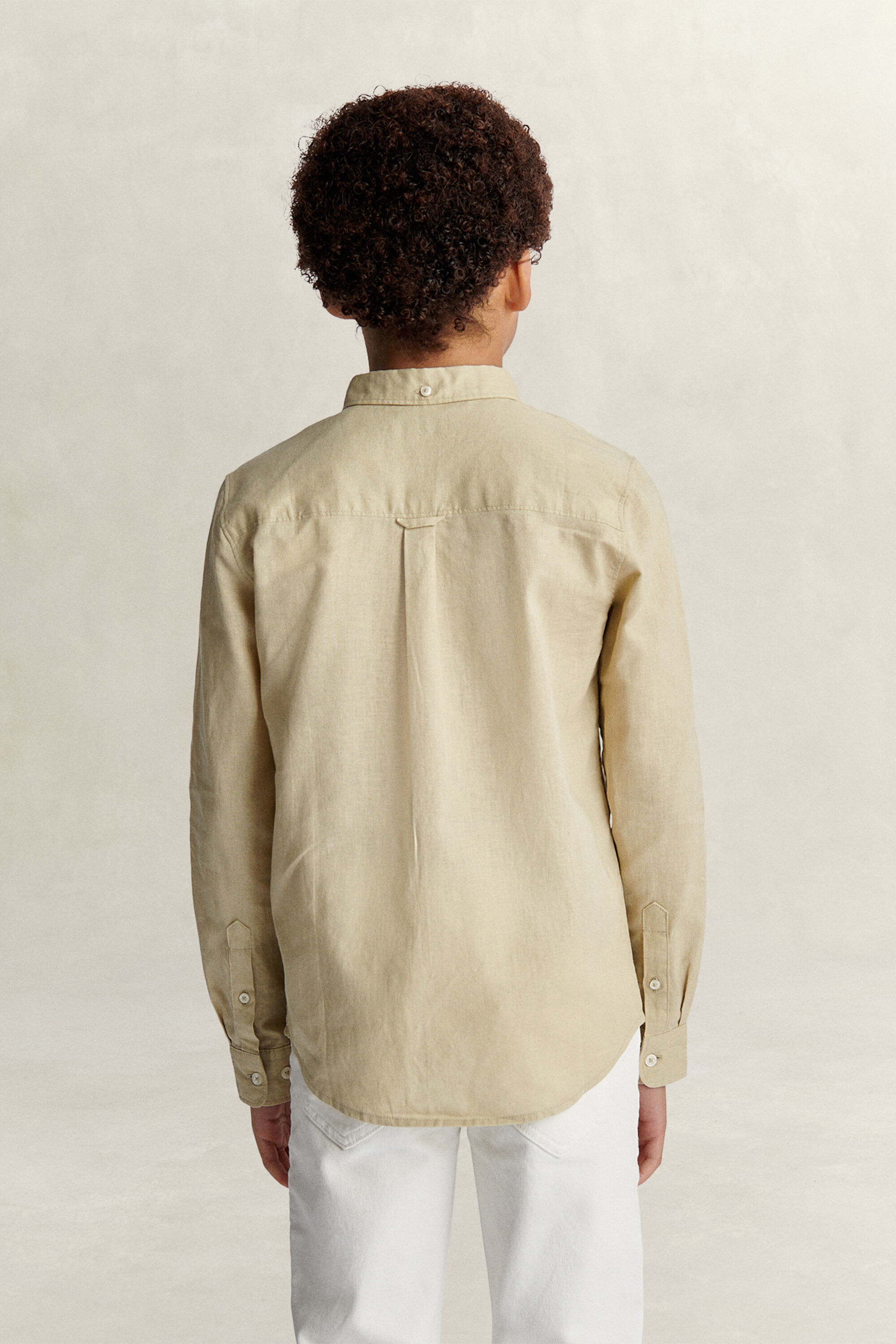 Camisa de mezcla de lino Teen Boys