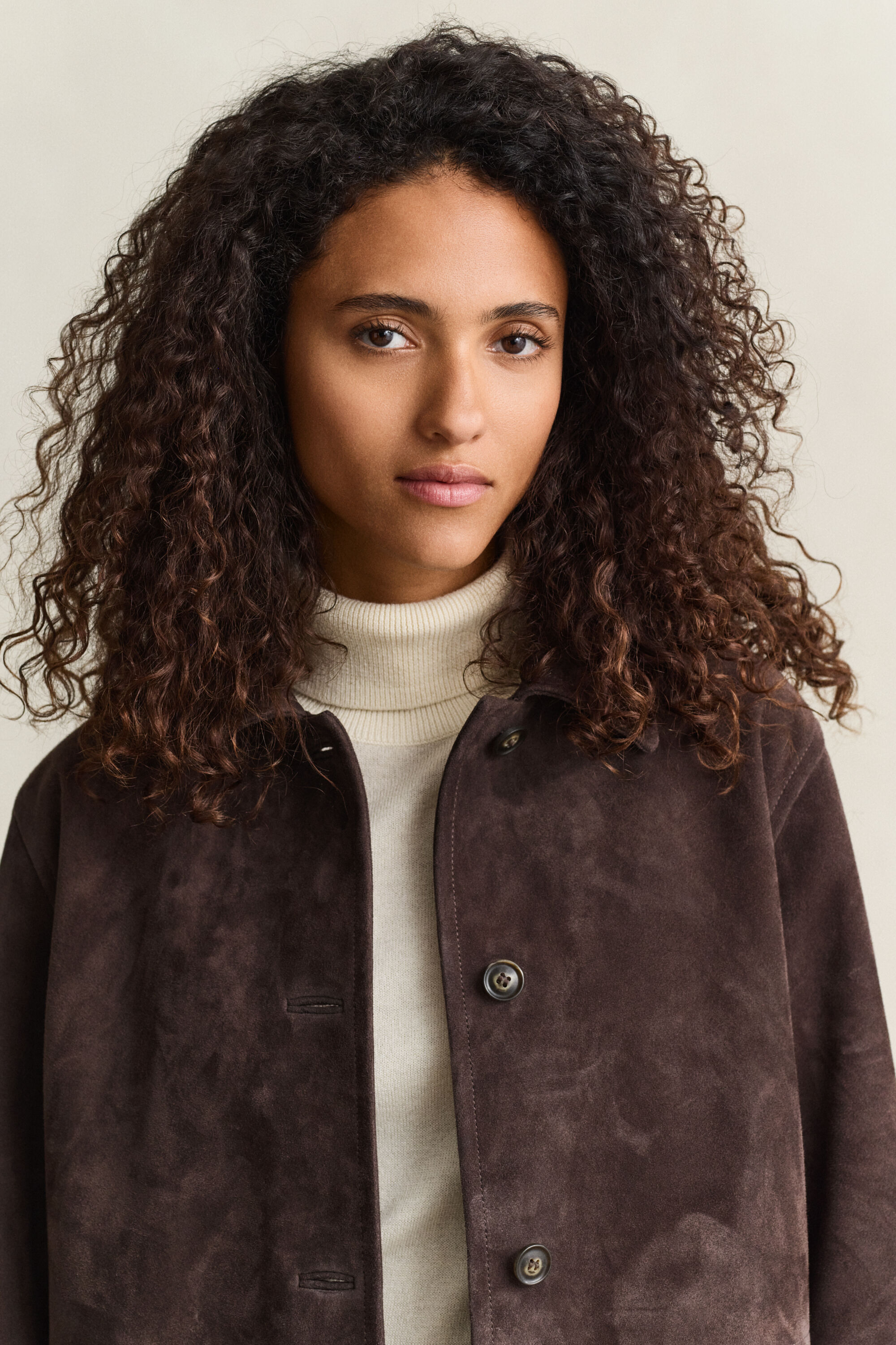 Chaqueta de ante
