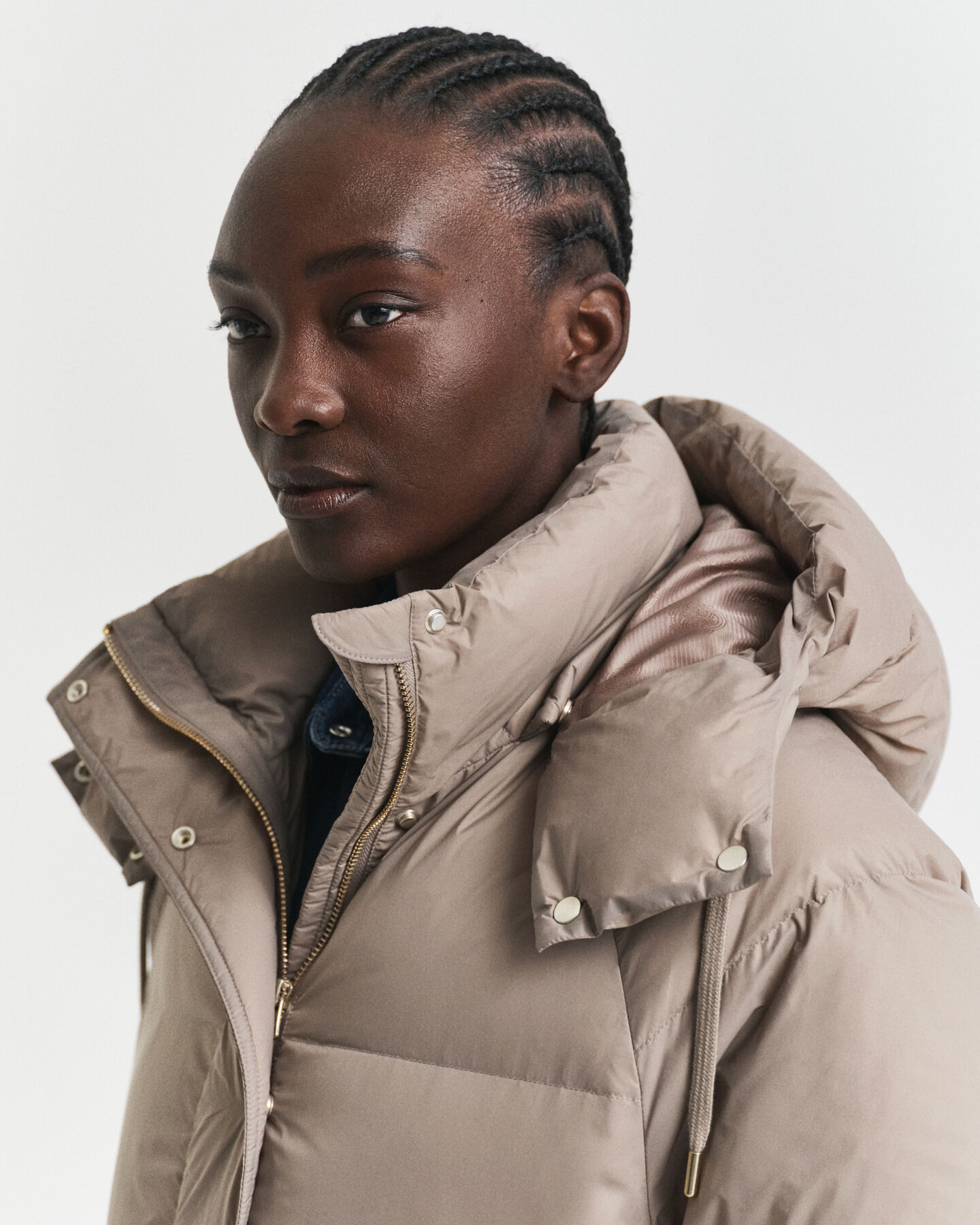 Abrigo de plumón de largo completo