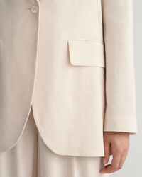 Americana Regular Fit de lino elástico